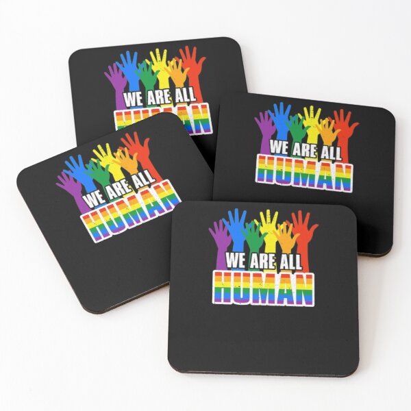 Item preview, Gay Pride We Are All Human Lgbt Awareness Rainbow designed and sold by NancyWheeler32.