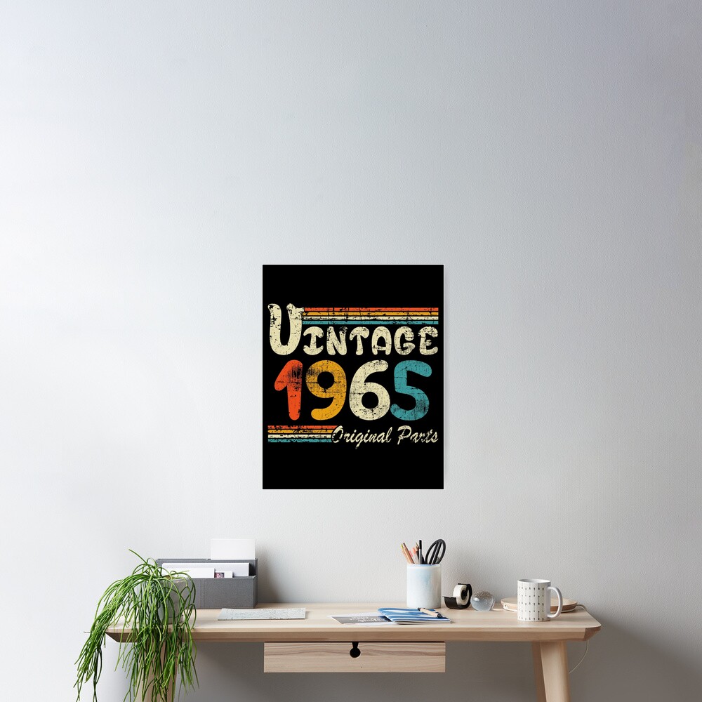 "Jahrgang 1965 Geschenk / 1965 Originalteile / 1965 Geburtstag" Poster