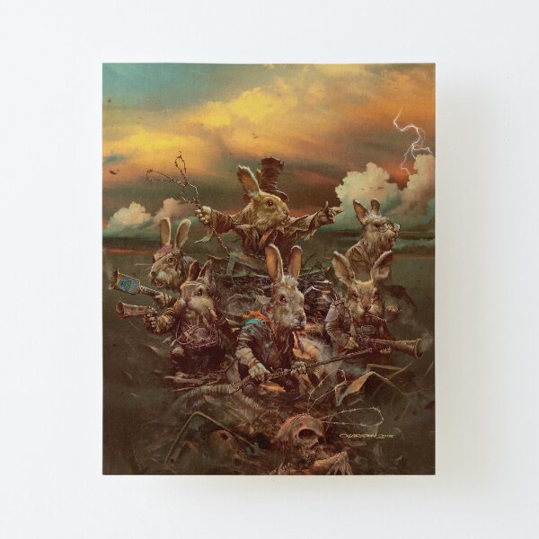 Rubbit Hill Canvas Mounted Print