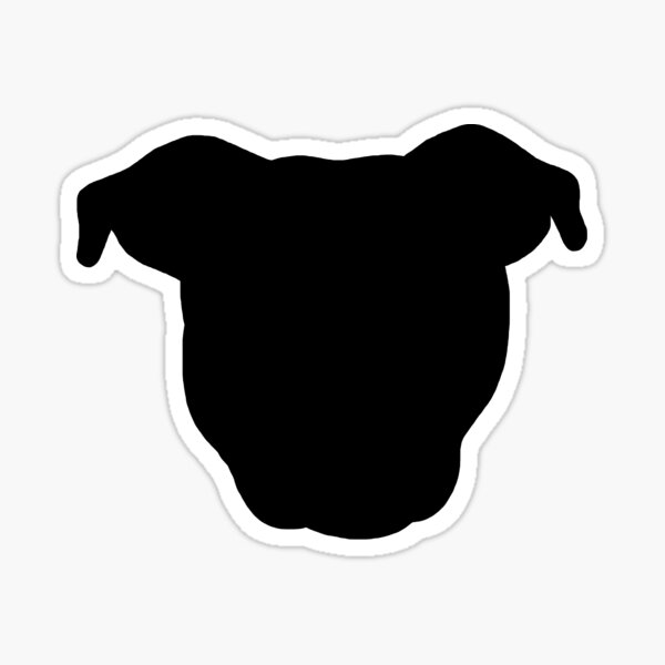 Black Pittie Sticker