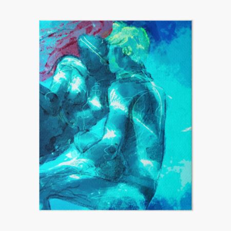 Mermaid Cuddles Art Board Print