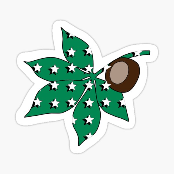 Buckeye Leaf Stickers Redbubble