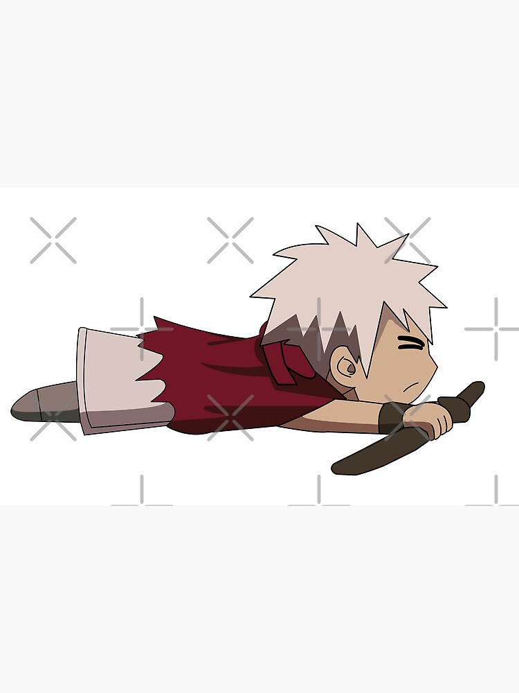 Kakashi hatake in cute chibi anime style