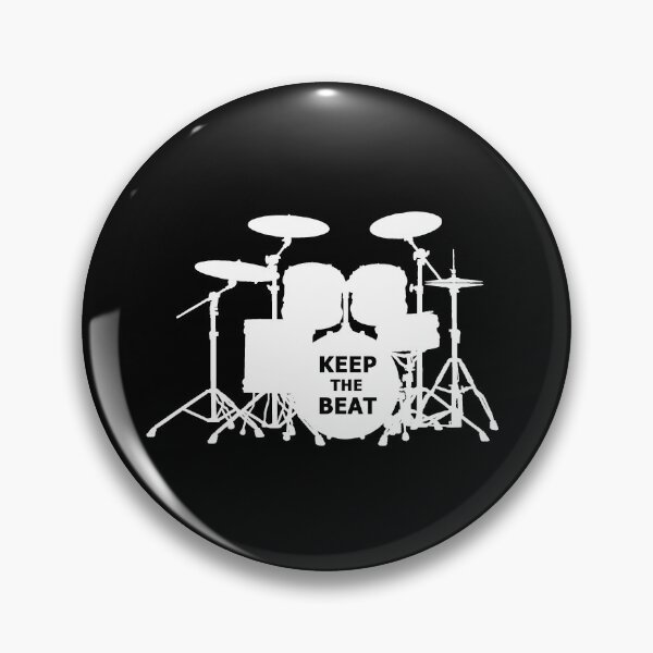 Item preview, Drums - Keep the beat (white) designed and sold by EleYeah.