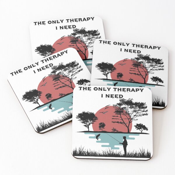 Item preview, The only therapy I need for fisherman or woman, relaxing sport designed and sold by Cturan.