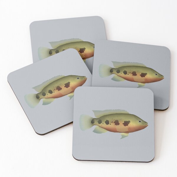Item preview, Five-spot cichlid designed and sold by fishfolkart.