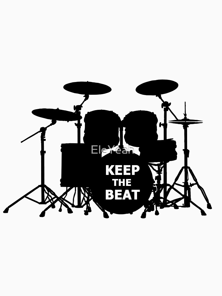"Drums Keep the beat (black)" Pullover Hoodie for Sale by EleYeah