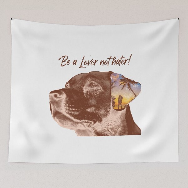 Item preview, Labrador dog(Be a lover not hater!) designed and sold by Lightworkeer78.