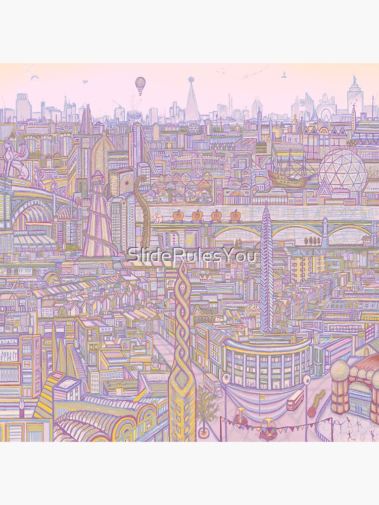 THE MEGATROPOLIS (warm hues) by SlideRulesYou