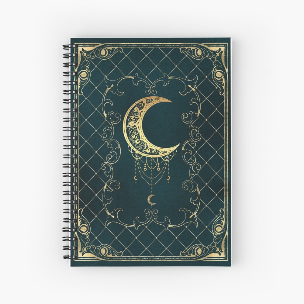 Magic moon spell book Spiral Notebook