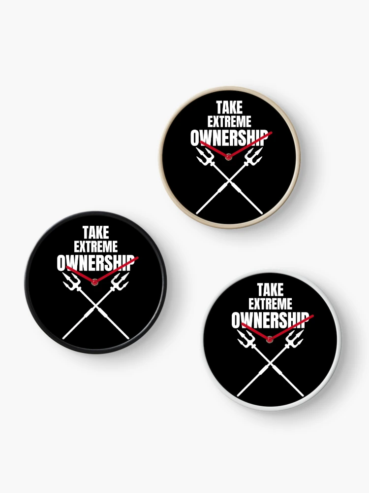 Thumbnail 3 of 4, Clock, Take Extreme Ownership designed and sold by RIVEofficial.