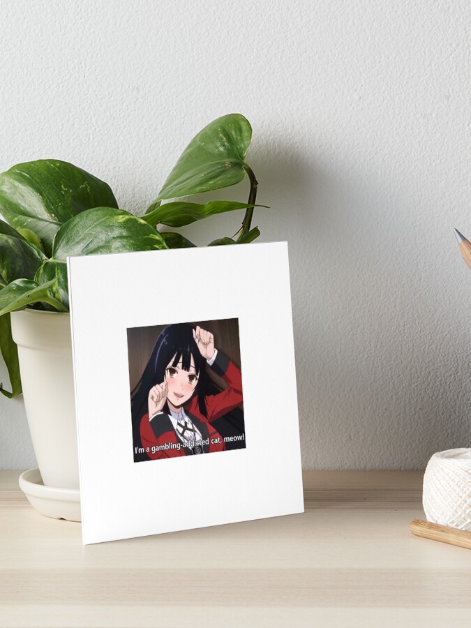kakegurui anime sticker art board print by debracornell97 redbubble