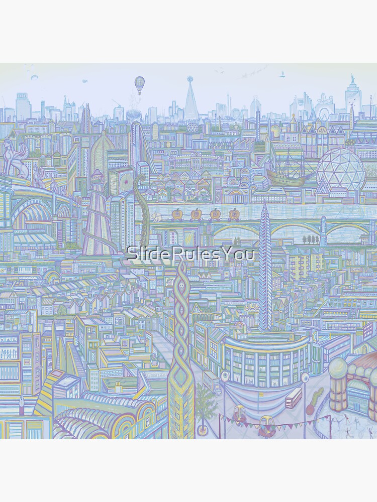 THE MEGATROPOLIS (cool hues) by SlideRulesYou
