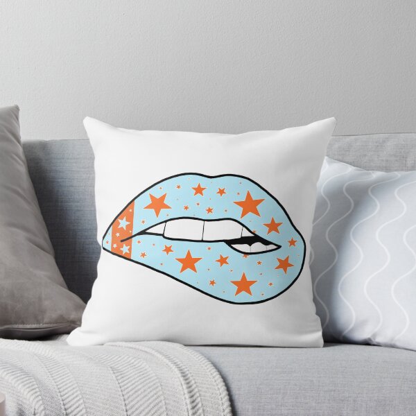 Item preview, light blue and orange star lips designed and sold by livi-maree.