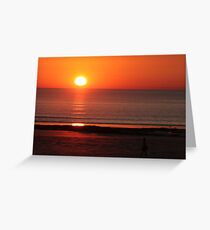 Sunset on Cable Beach, Broome, WA Greeting Card