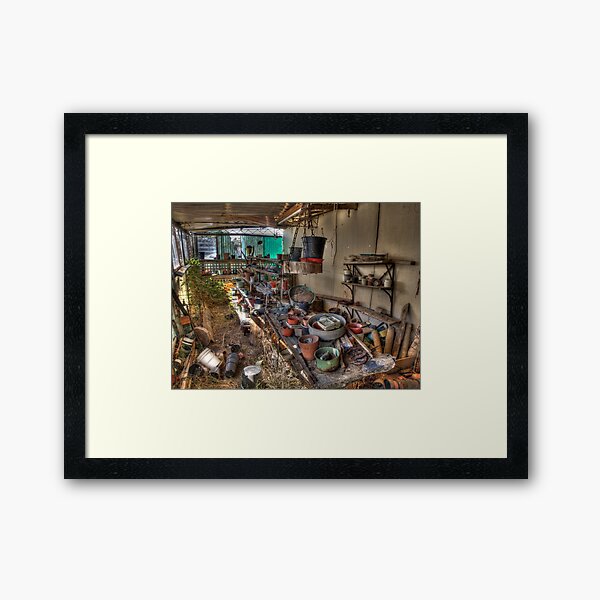 Old Plant Nursery Shed Framed Art Print