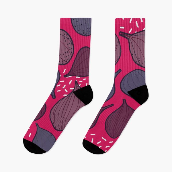 Item preview, Summer Figs on pink designed and sold by Freewheeling.