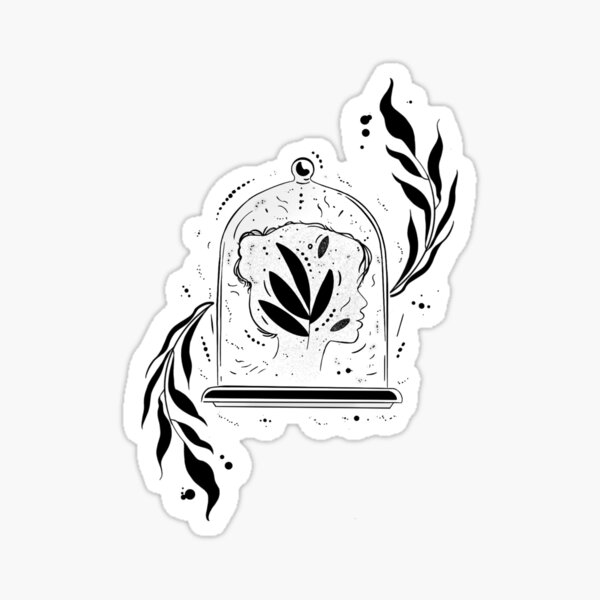 Head in a jar Sticker