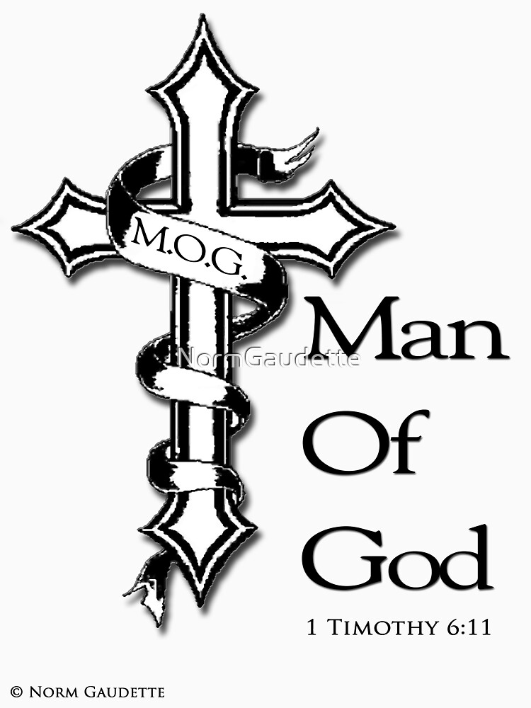 M O G Man Of God Shirt Black Lettering T Shirt For Sale By