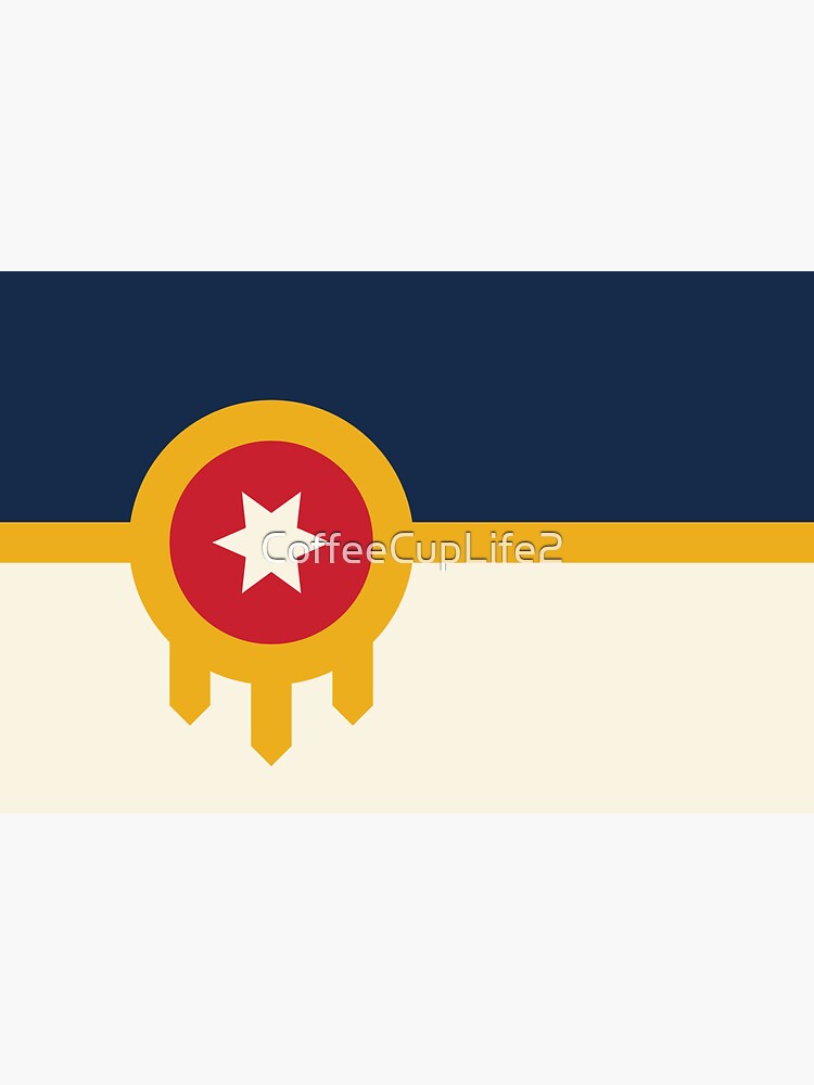 Artwork view, TheCoffeeCupLife:The Official Flag of Tulsa,Oklahoma designed and sold by CoffeeCupLife2
