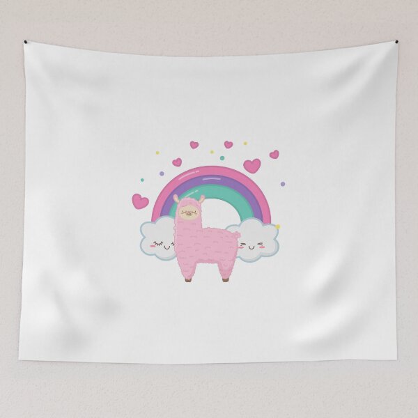 Item preview, Rainbow llama designed and sold by TextyQuotes.