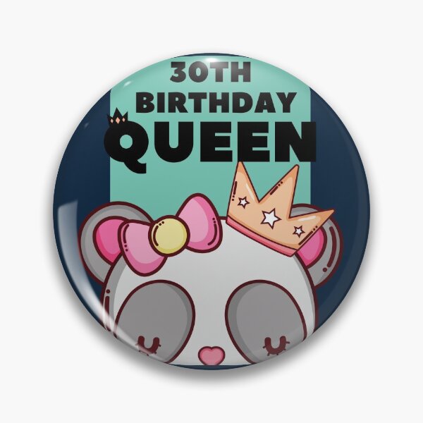 Item preview, 30th birthday queen cute panda, 30 years old birthday for woman, wife, sister and daughter gifts who born in 1990 ideas designed and sold by mustafatolba16.