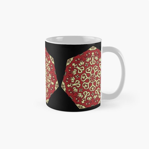Item preview, 7 Sided Spikey Shaped Mandala Red with Gold Trim designed and sold by SirCrim.