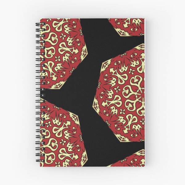 Item preview, 7 Sided Spikey Shaped Mandala Red with Gold Trim designed and sold by SirCrim.