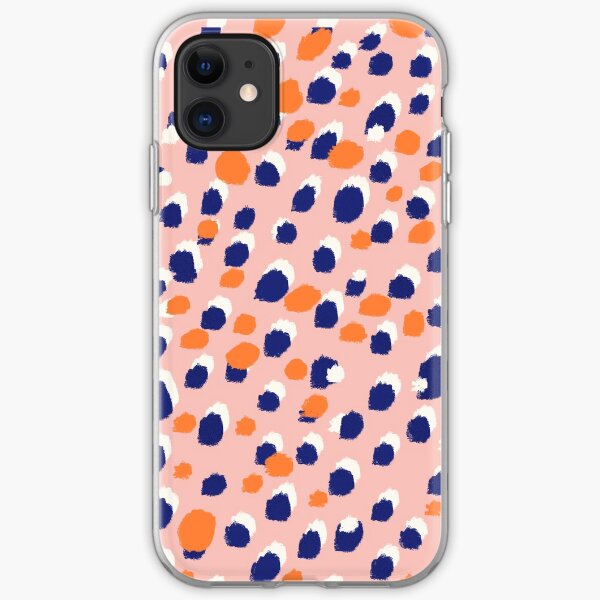 Brushstrokes dots iPhone Soft Case