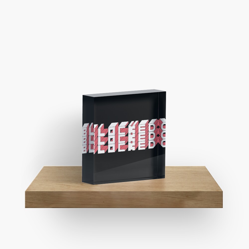Blocked Acrylic Block