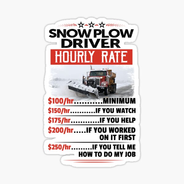 Snow Plow Stickers Redbubble