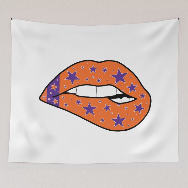 Item preview, orange and purple star lips designed and sold by livi-maree.