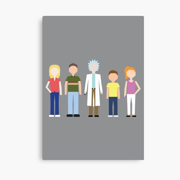 Rick & Morty: The Smith Family Canvas Print