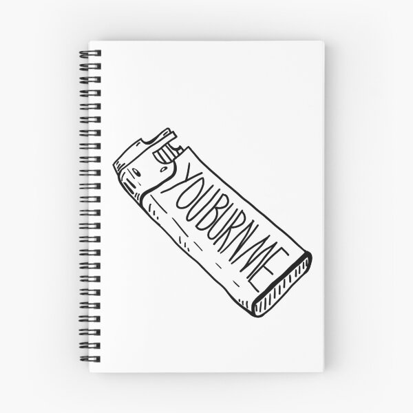 Artikelvorschau, You Burn Me - Du verbrennst mich - Feuerzeug line art entworfen und verkauft von Queerhaven.