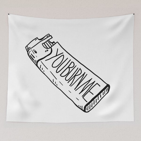 Item preview, You Burn Me - Arte lineal más ligero designed and sold by Queerhaven.
