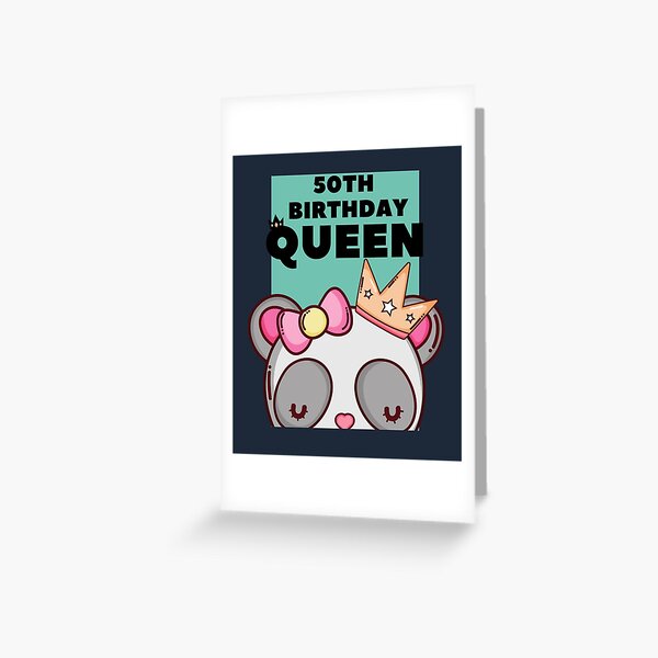 Panda 59th Birthday Card Ladies Wife Girlfriend Sister Mum Friend Grandaughter