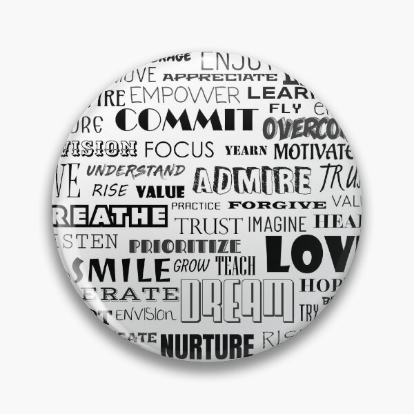 Item preview, Inspiring Positive Words Typography designed and sold by anabear-art.