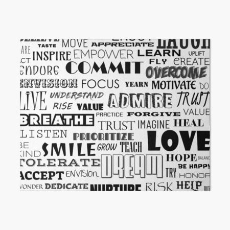 Item preview, Inspiring Positive Words Typography designed and sold by anabear-art.