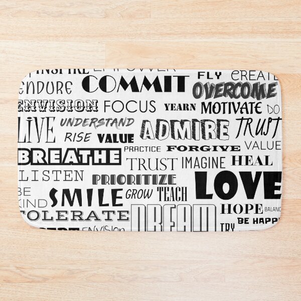Item preview, Inspiring Positive Words Typography designed and sold by anabear-art.