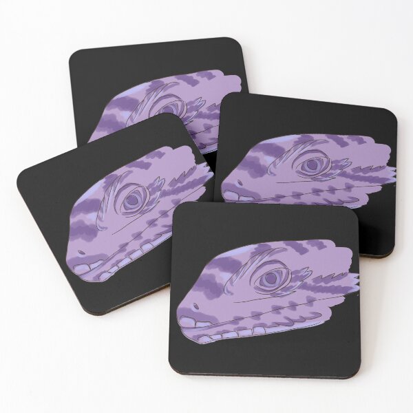 Item preview, Lizard Dragon Face Purple Scales Reptile designed and sold by honourablefool.
