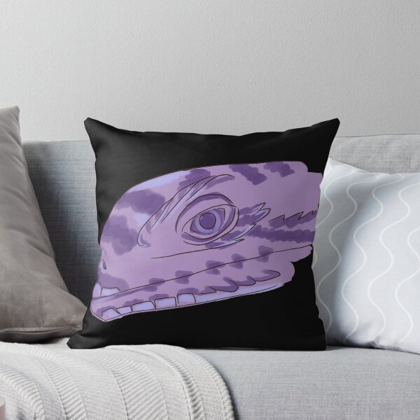 Item preview, Lizard Dragon Face Purple Scales Reptile designed and sold by honourablefool.