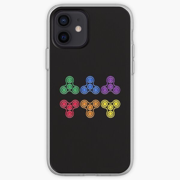 Less Stress Fidget Spinner Rainbow Magic iPhone Soft Case