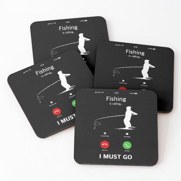 Item preview, Fishing Is Calling And I Must Go Funny Phone Screen designed and sold by graphicmeyou.
