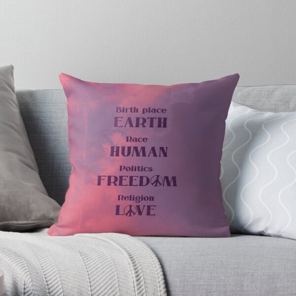 Love is my religion Throw Pillow