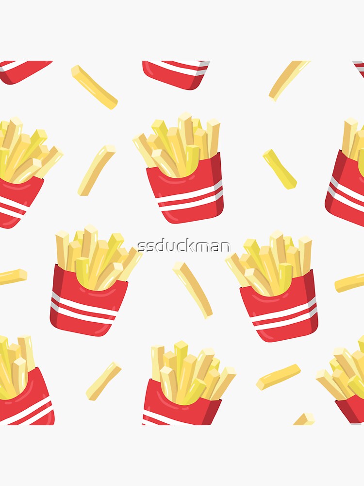 “French fries” Sticker by ssduckman | Redbubble