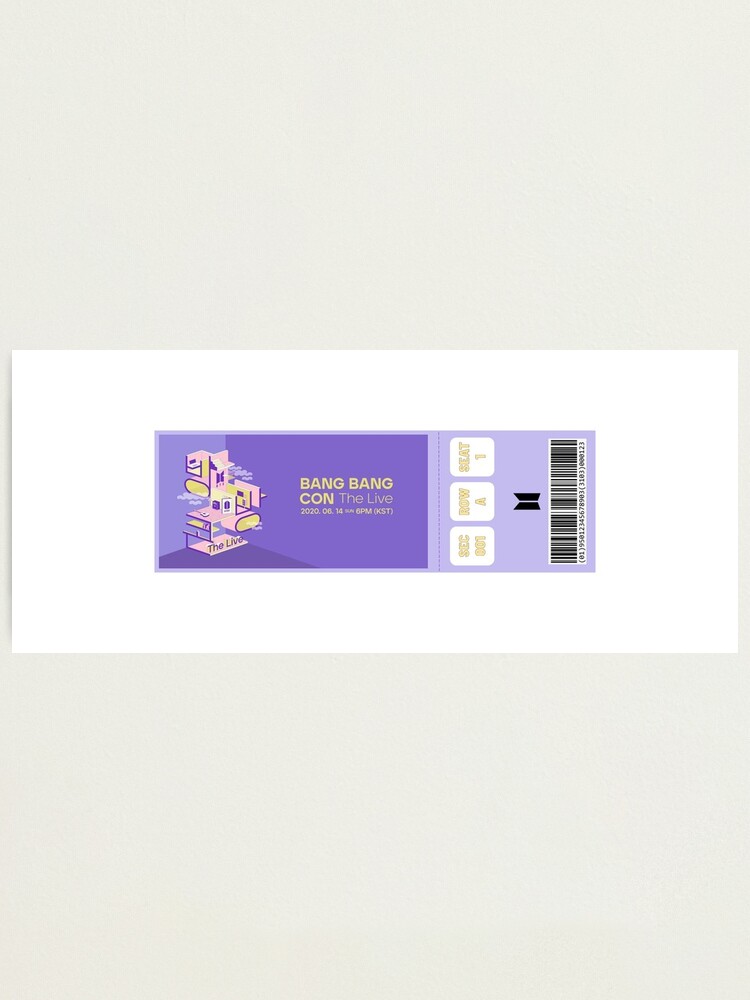 bang bang con the live concert ticket photographic print by sophiamgos redbubble