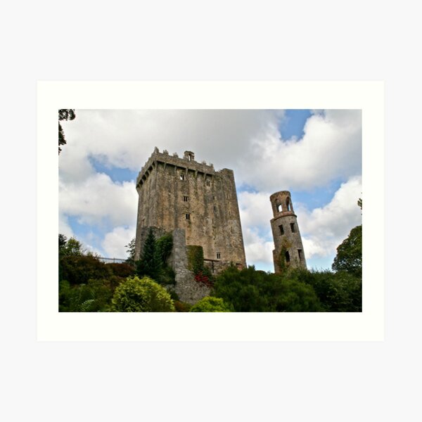 Blarney Castle and the Keepers Watch Tower, County Cork, Ireland Art Print