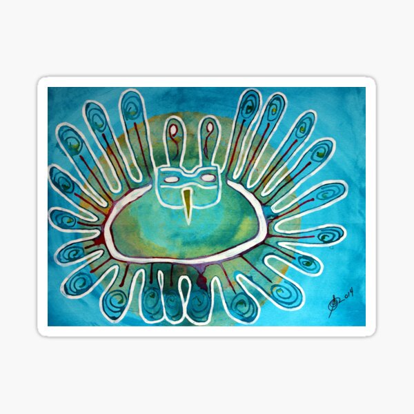 Kachina Was a Dancer original painting Sticker