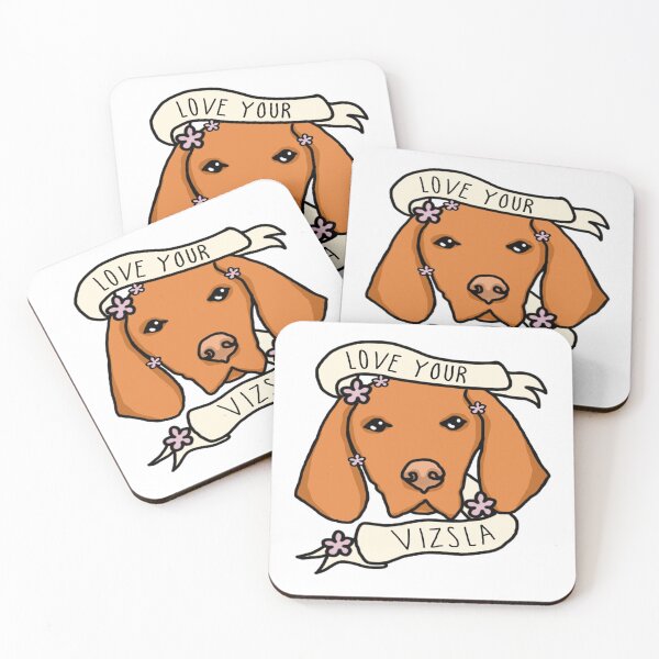Item preview, Love Your Vizsla - with flowers designed and sold by LeeTheNerd.
