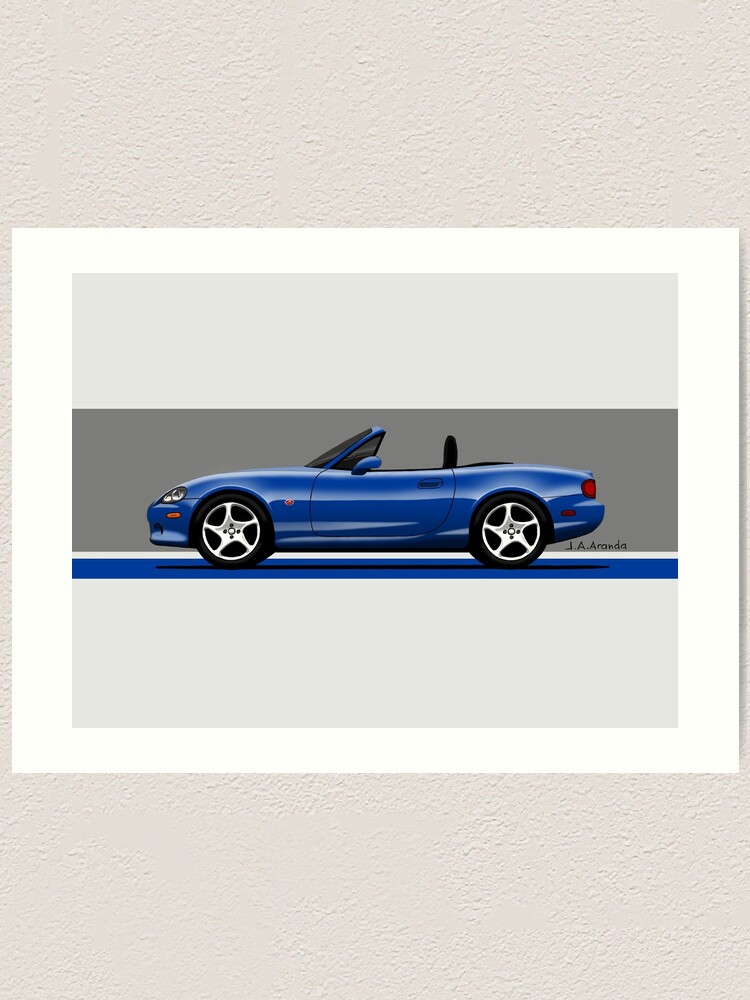 Impression Artistique Voiture De Sport Classique Roadster Decapotable Nb 10e Anniversaire Par Goseatonio Redbubble